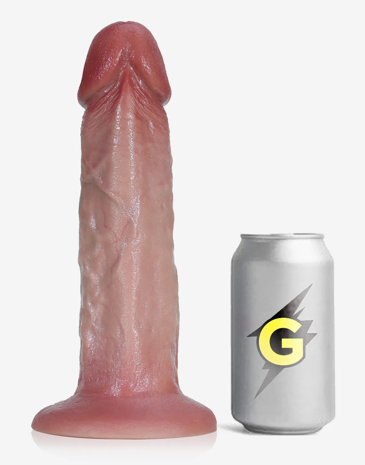 Asher 10" x 2.2" Large Soft Silicone Dildo for Anal Play with No Balls