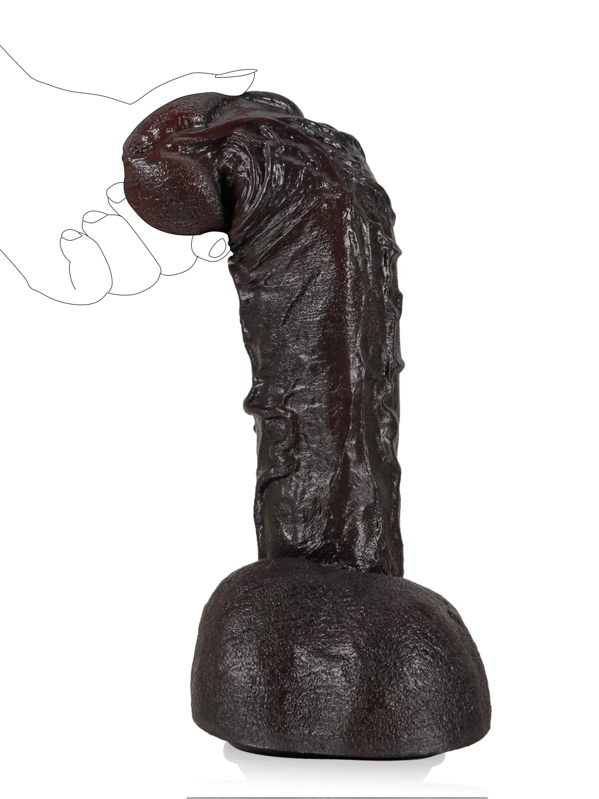 Big Anal Dildo 12" x 2.9" Ron 07