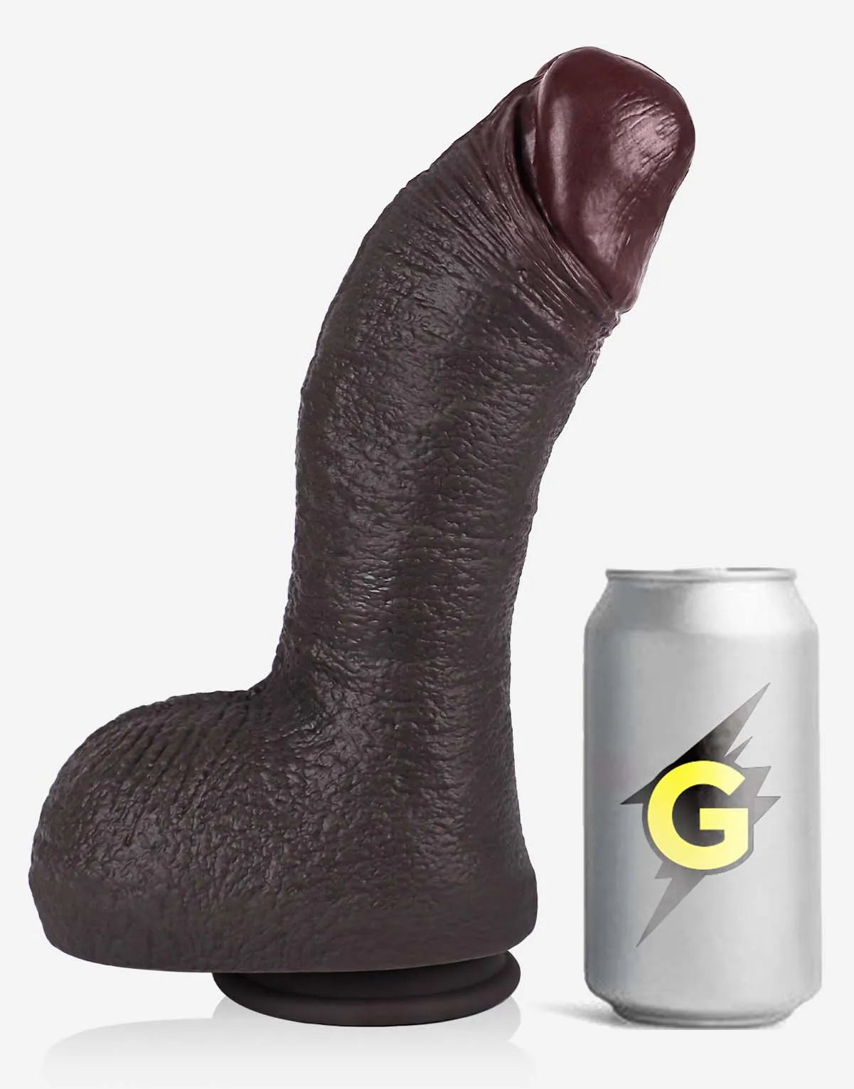 Chester 10.8" x 3" Large Black Dildo | Beginner-Friendly & Full Feeling