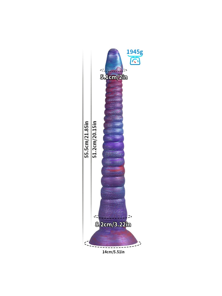 Eric 12.4" x 1.9" Large Fantasy Tentacle Soft Silicone Dildo