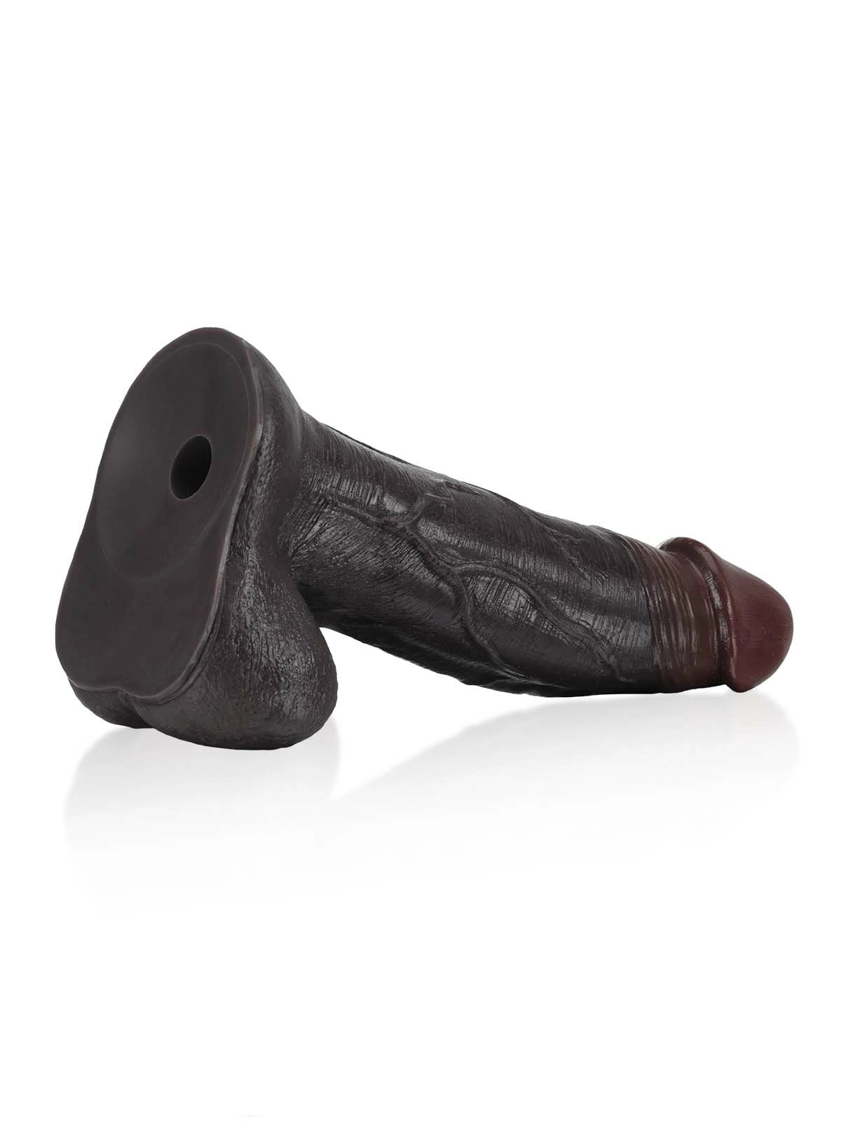 Tickle 10.8" x 2.5" Realistic Sliding Skin Vac-U-Lock Dildo with Moving Balls