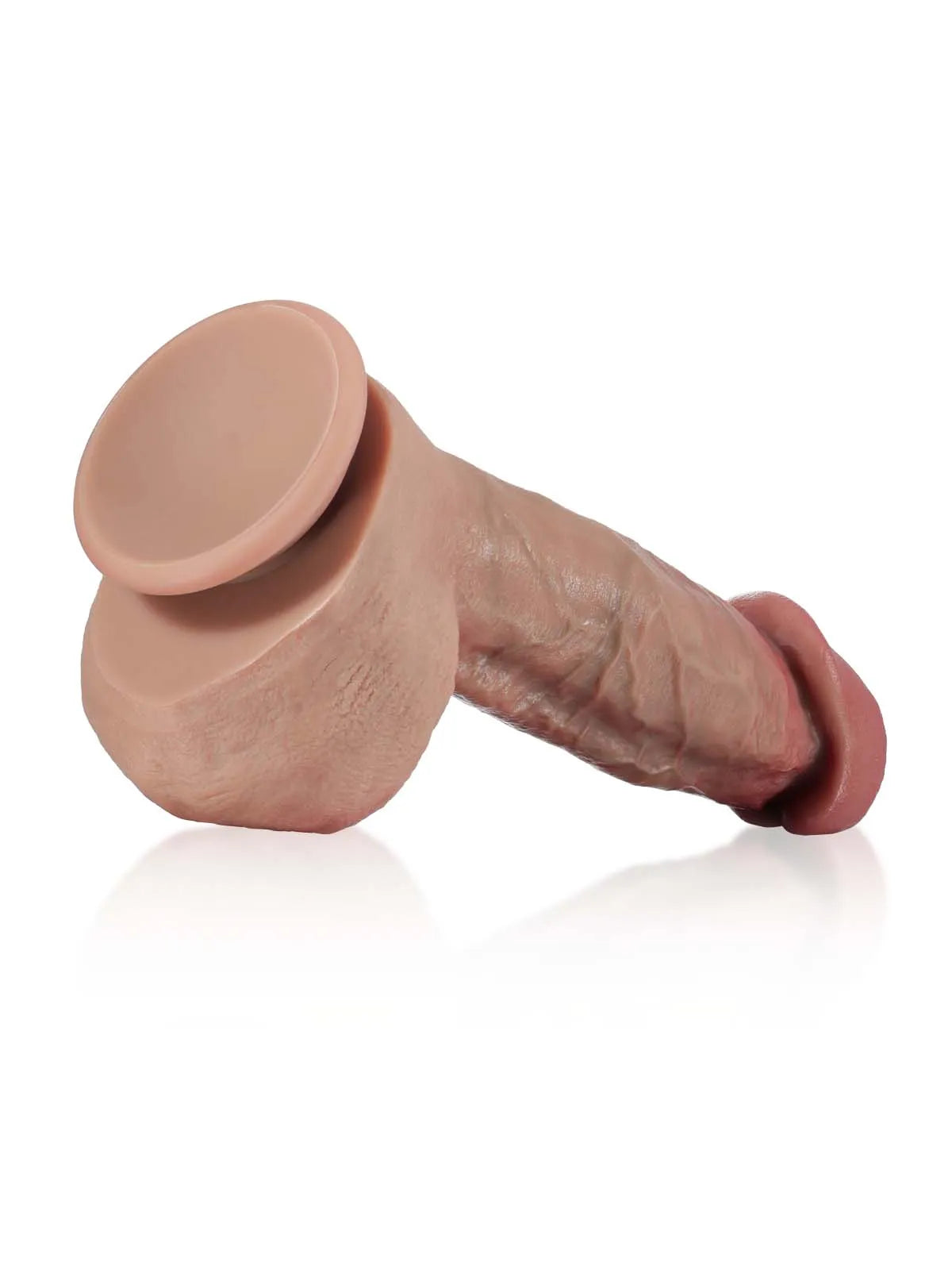 Jack 9" x 2" Realistic Dildo Swollen Glans with Tight Balls