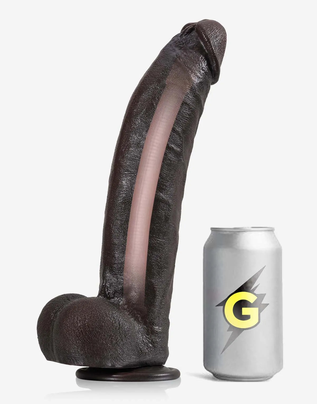 Zephyr 12" x 2.4" Huge Dual-Density Soft Silicone BBC Dildo