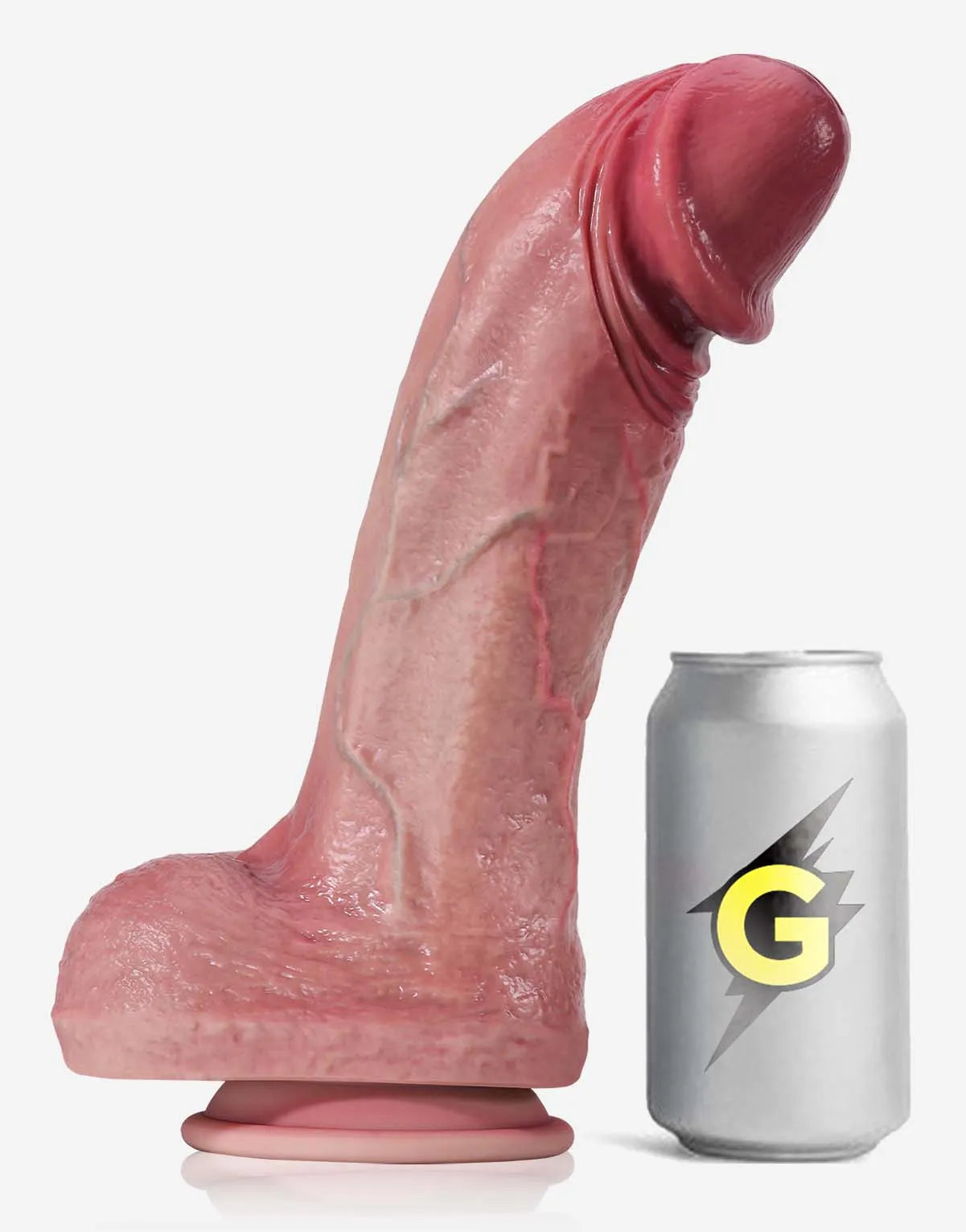 Keith 11" x 2.36" Flesh Ultra Lifelike Liquid Silicone G-Spot Realistic Dildo