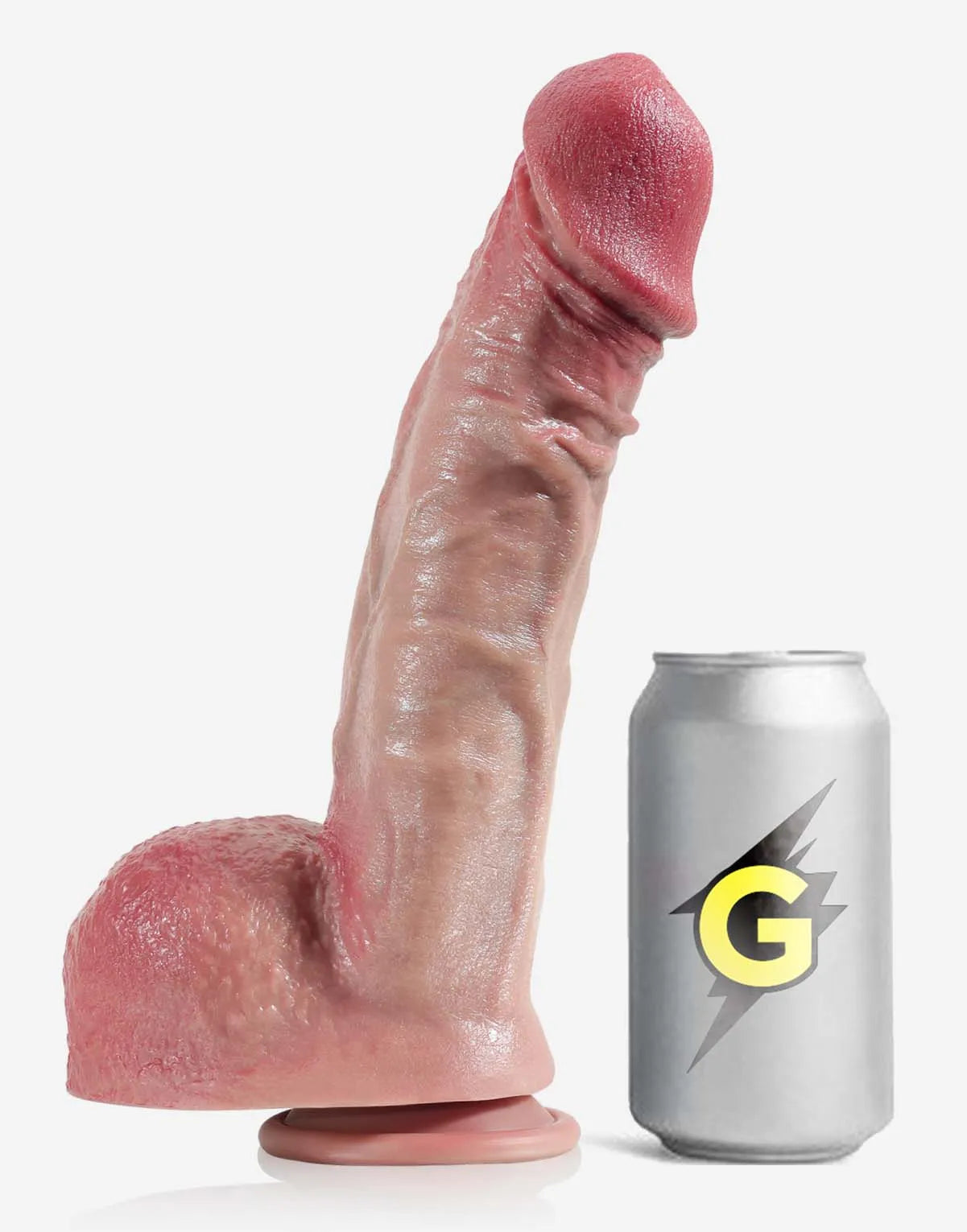 Knox 11" x 2.5" Big Realistic Soft Dildo with Dual-Density Silicone