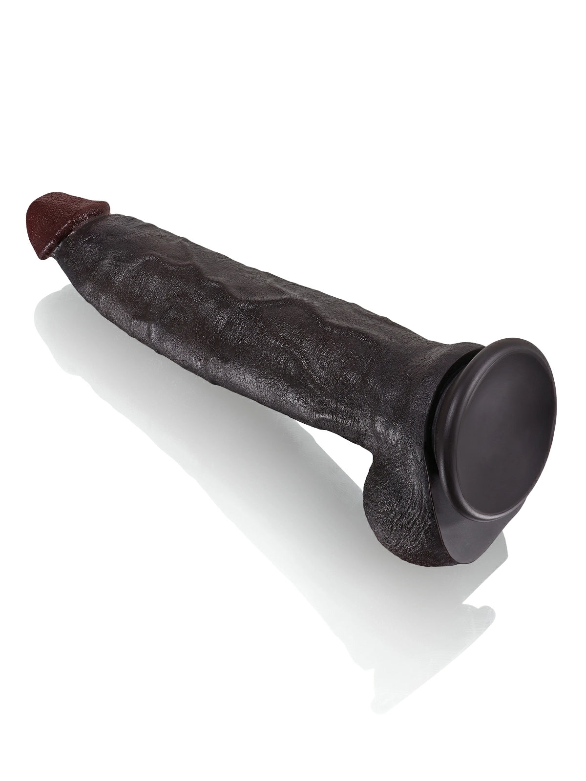 Theodore 12" x 2.3" Huge Dual-density Silicone Soft Dildo with Metal Keel