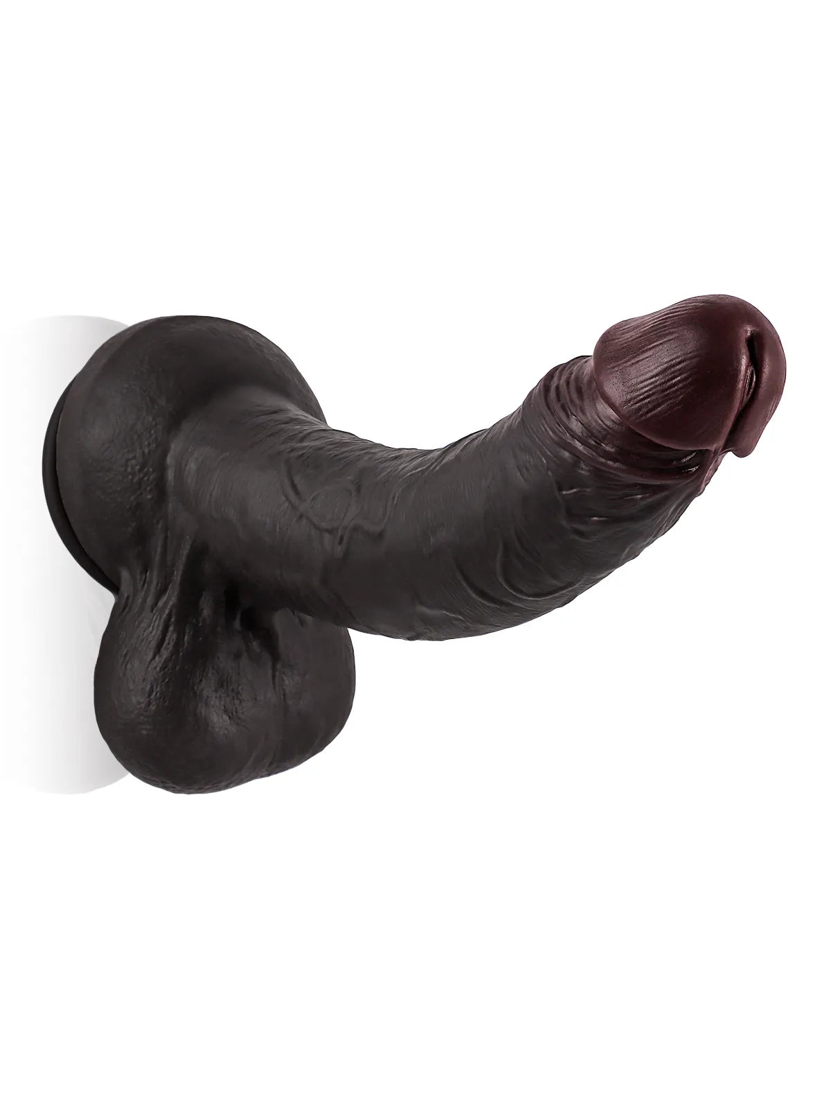 Randy 12.8" x 2.2" Big Long Black BBC Dildo for Deep Pleasure