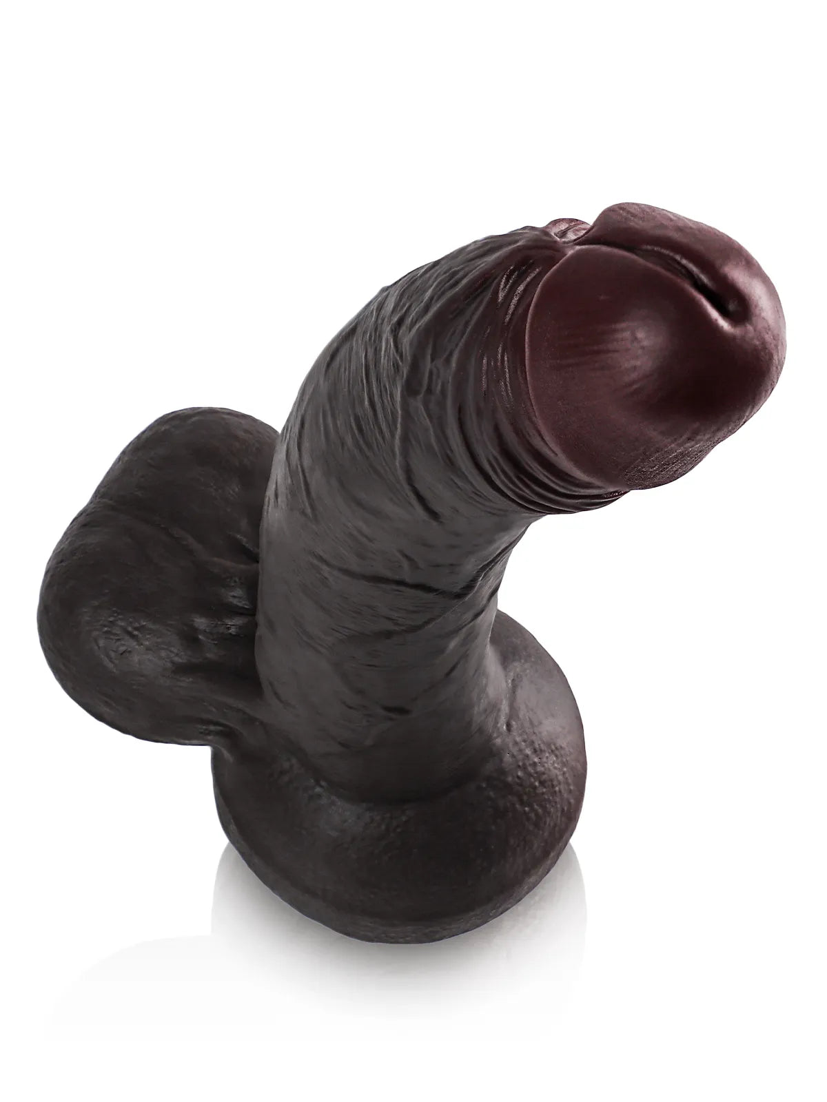 Randy 12.8" x 2.2" Big Long Black BBC Dildo for Deep Pleasure
