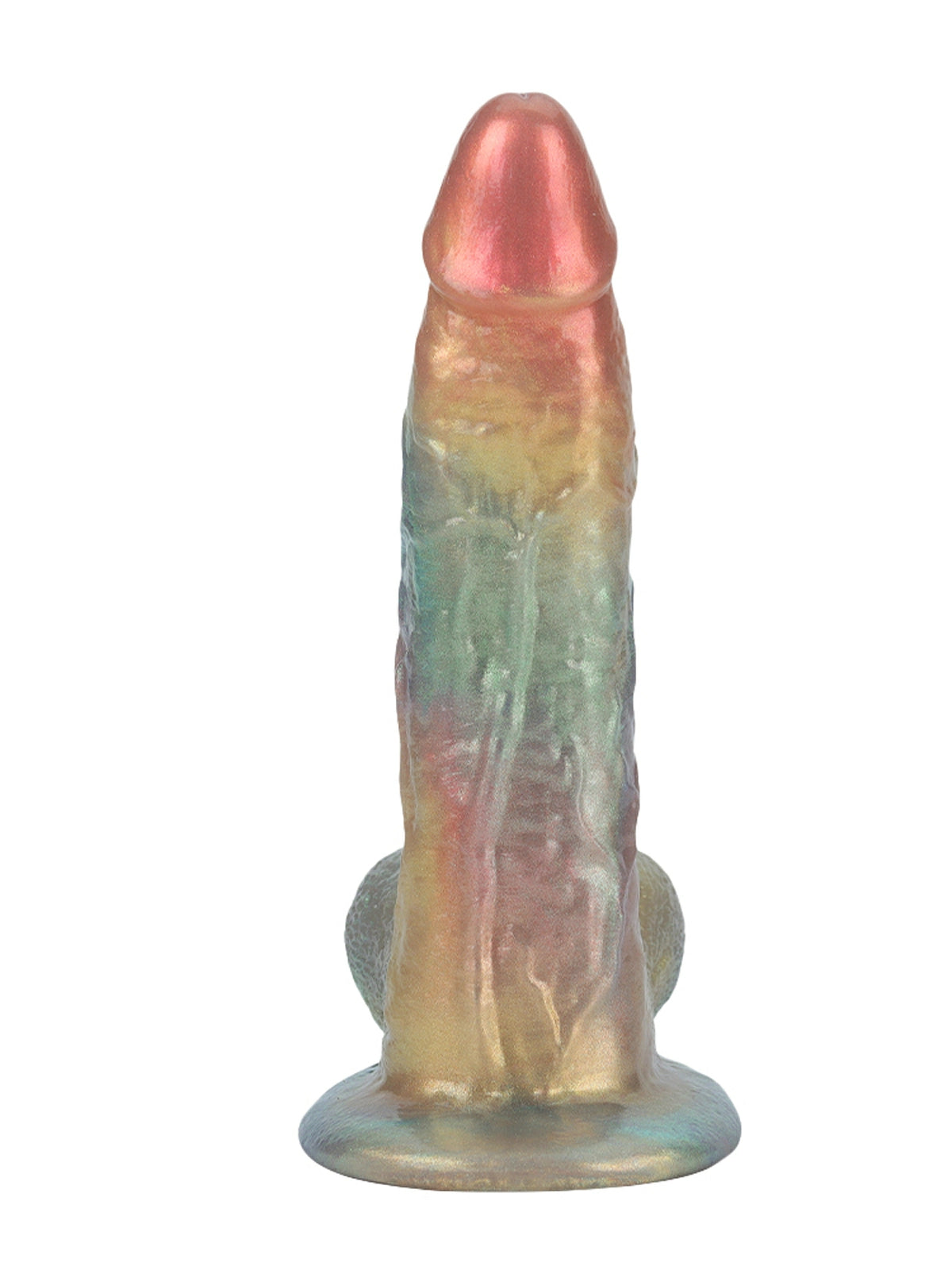 Raymond 12.3" x 2.8" Large Rainbow Fantasy Soft Silicone Dildo