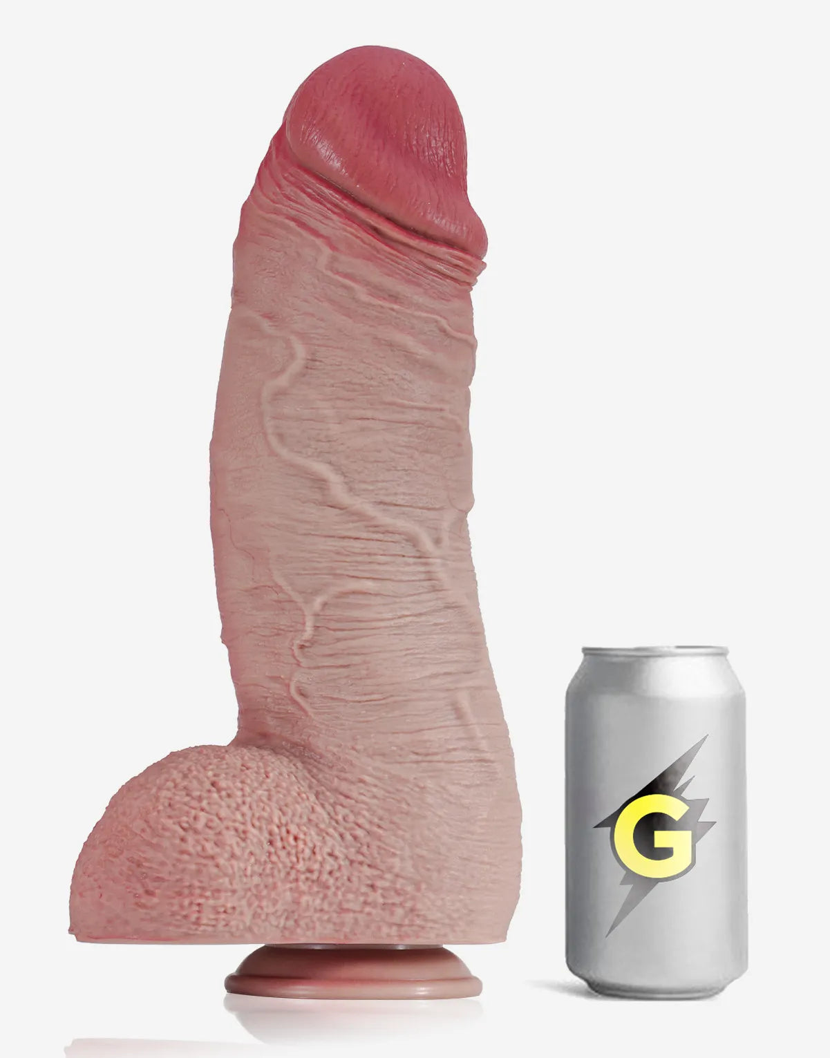 Saul 13" x 3.5" Giant Thick Dildo with Detailed Veins & Ridges