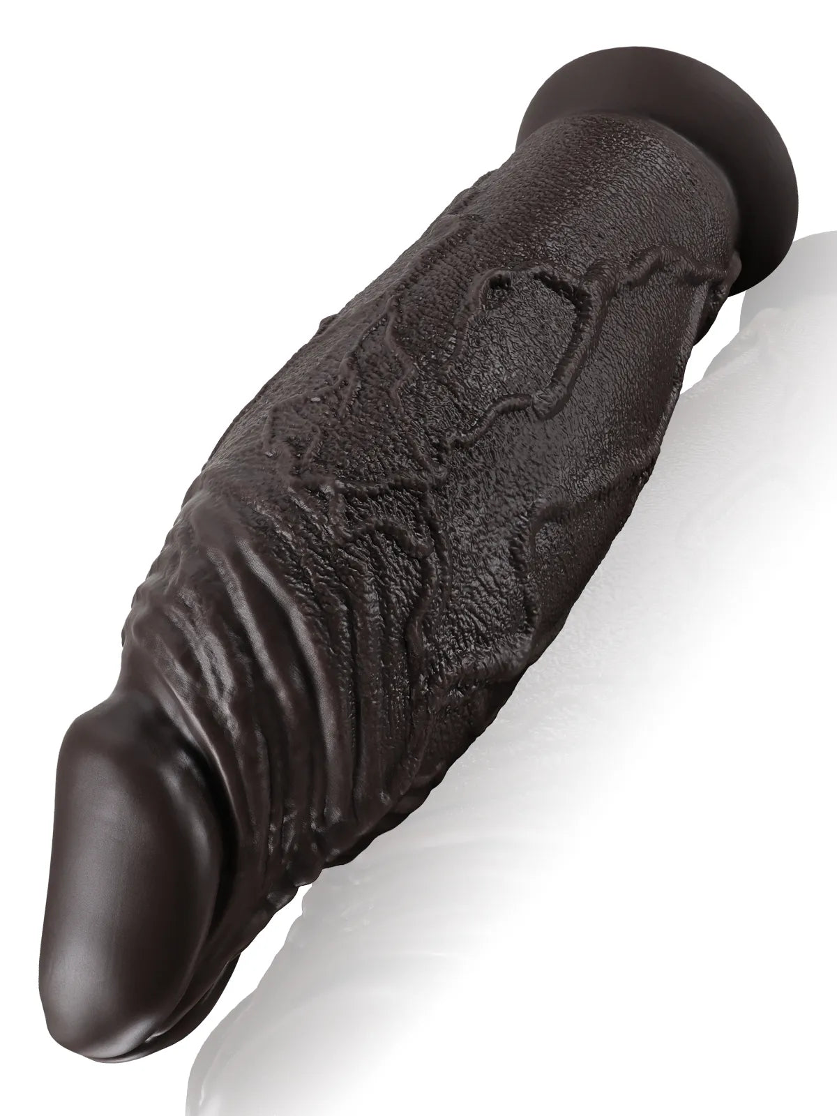 Sean 14.7" x 4.7" Giant Thick Black Dildo with Small Soft Glans-6
