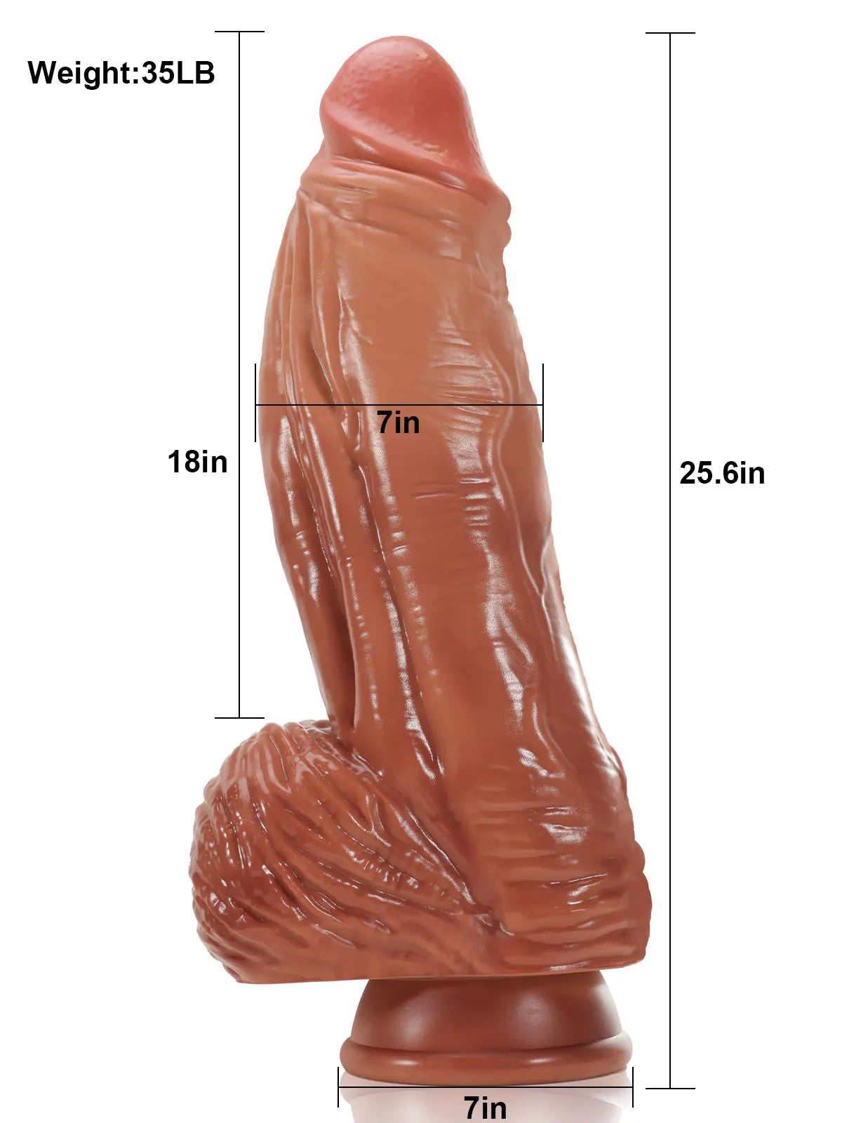 Stellan 25.6“ x 7" Giant Silicone Dildo