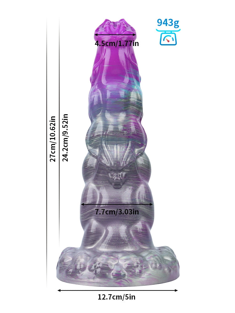 Walter 12.8" x 3.5" Huge Monster Fantasy Silicone Soft Dildo