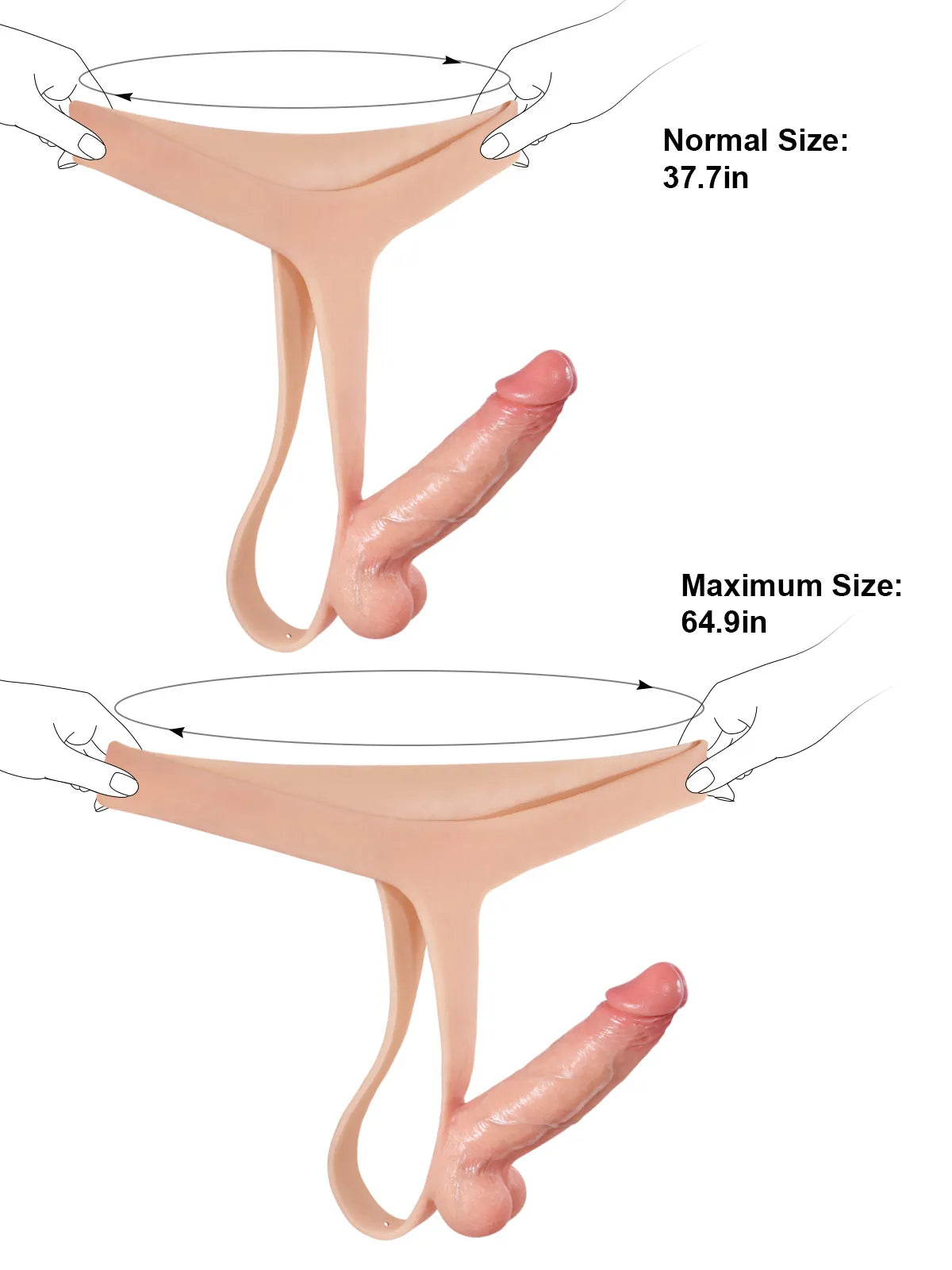 5.9" x 1.6" Stable Strap-On Dildo for Couples & Pegging Play