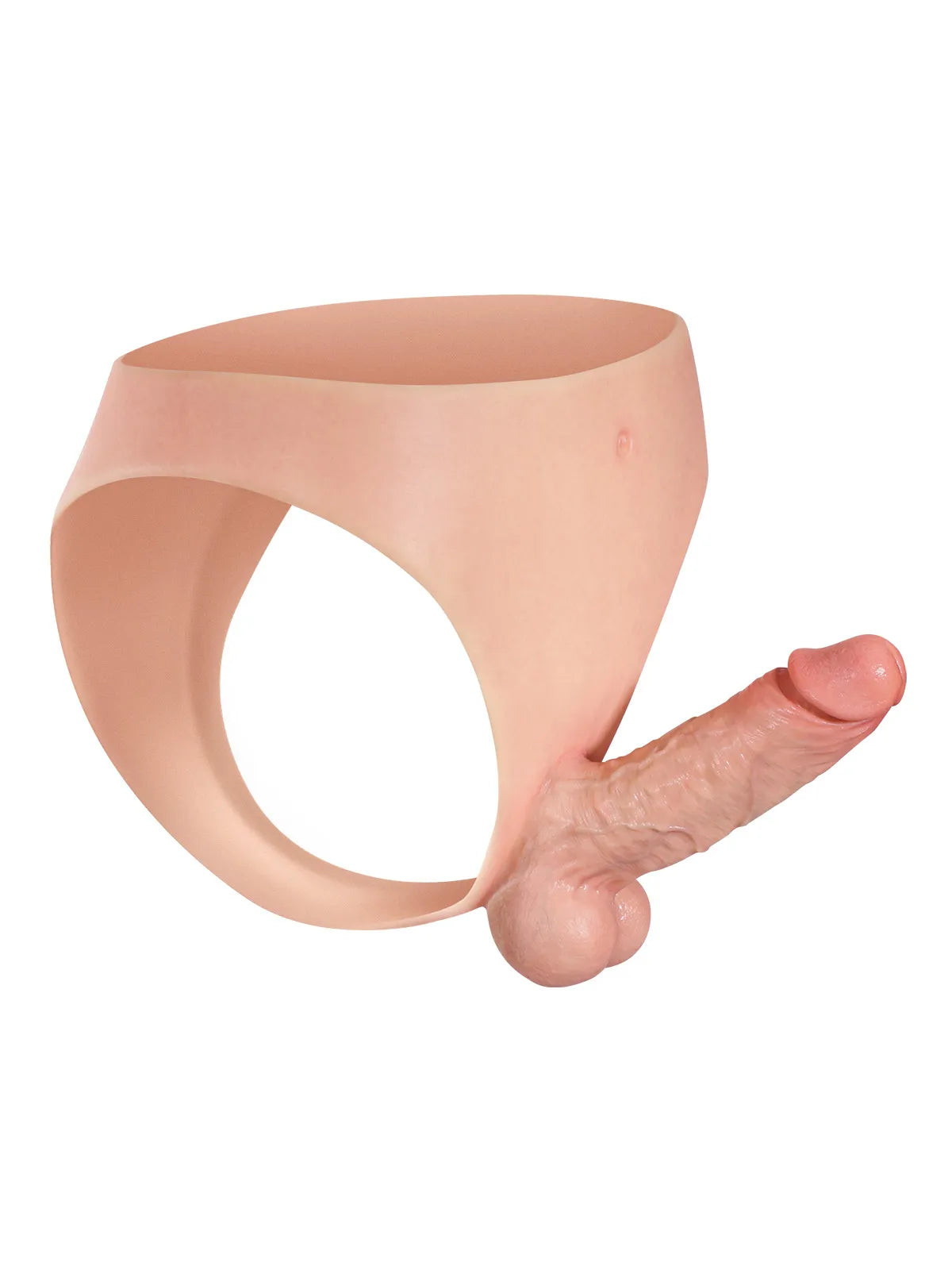 6.1" x 1.7" Realistic Strap-On Dildo with Firm Core & Natural Skin Feel