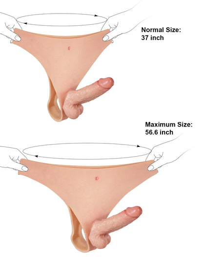 6.1" x 1.7" Realistic Strap-On Dildo with Firm Core & Natural Skin Feel