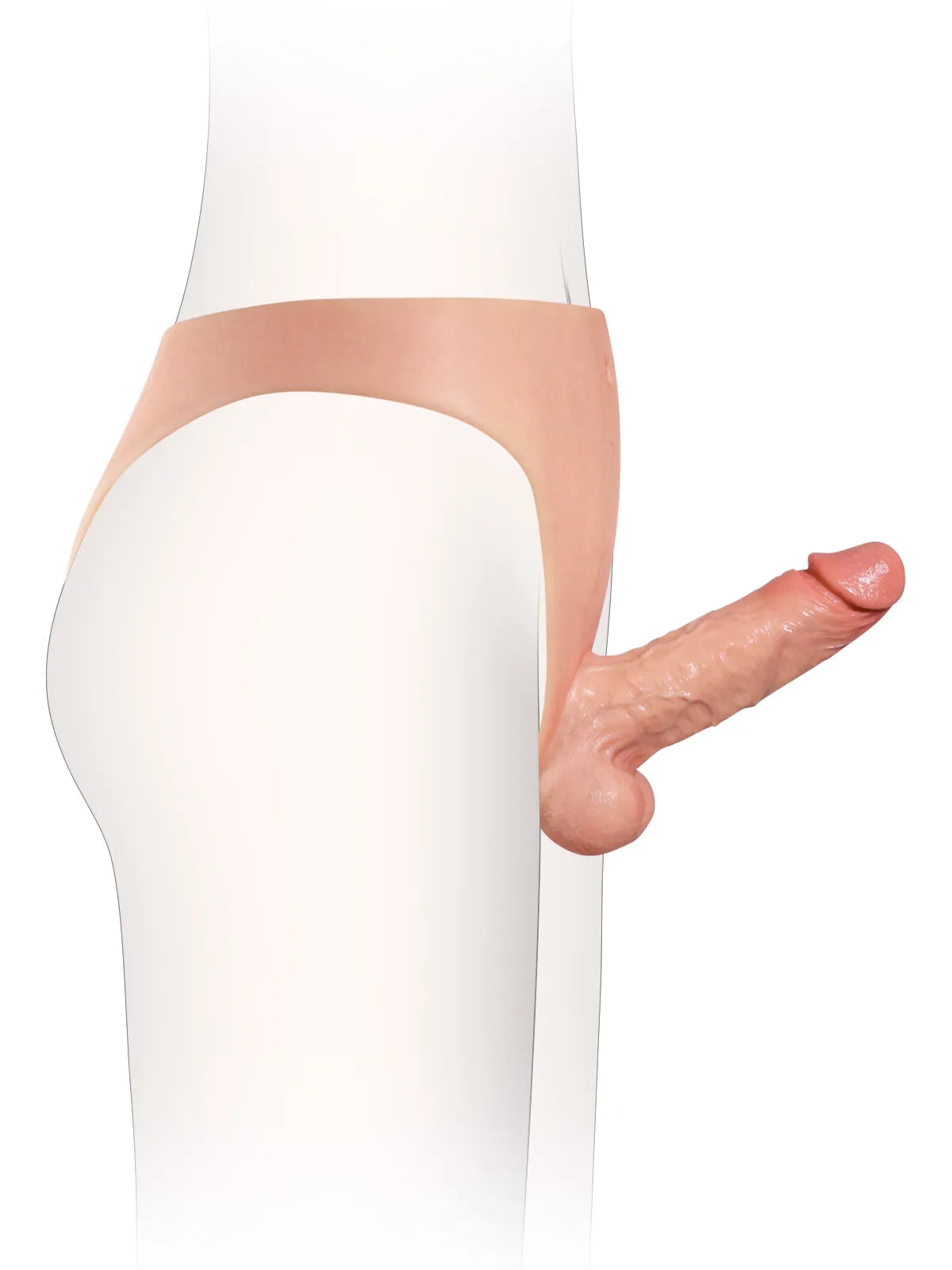 6.1" x 1.7" Realistic Strap-On Dildo with Firm Core & Natural Skin Feel