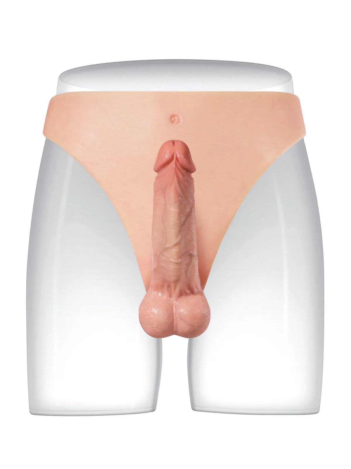 6.1" x 1.7" Realistic Strap-On Dildo with Firm Core & Natural Skin Feel