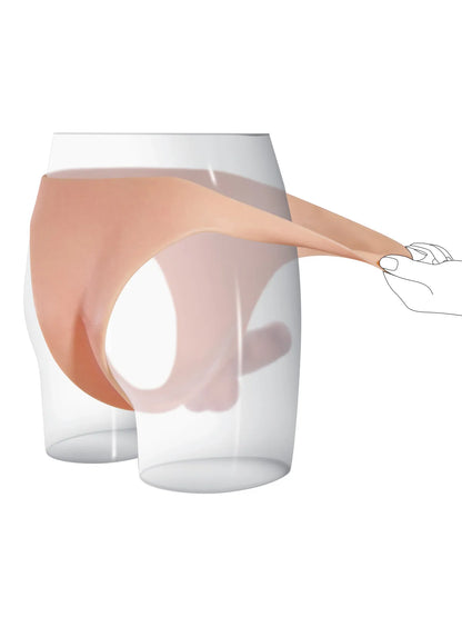 6.1" x 1.7" Realistic Strap-On Dildo with Firm Core & Natural Skin Feel