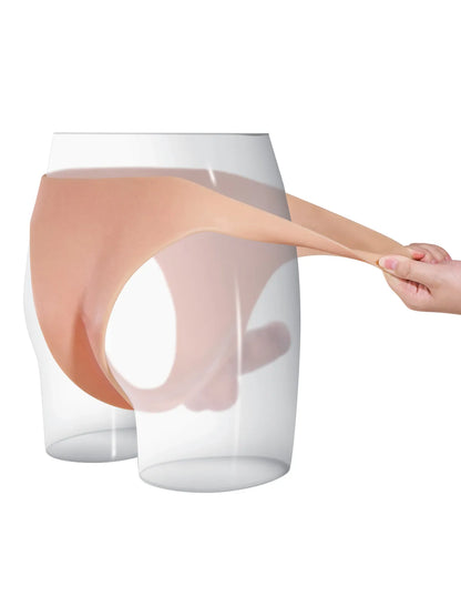 6.1" x 1.7" Realistic Strap-On Dildo with Firm Core & Natural Skin Feel