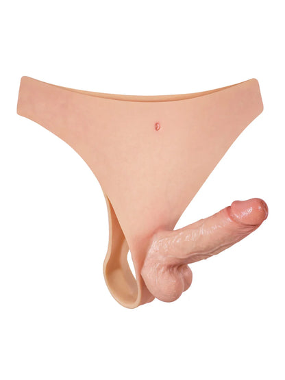 6.1" x 1.7" Realistic Strap-On Dildo with Firm Core & Natural Skin Feel