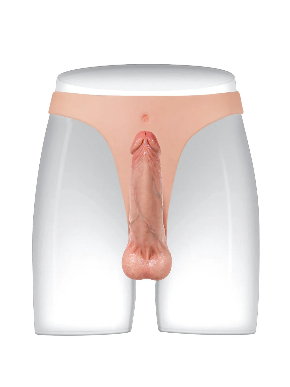 6.3" x 1.5" Slim Strap-On Dildo, Lightweight Silicone with Natural Feel