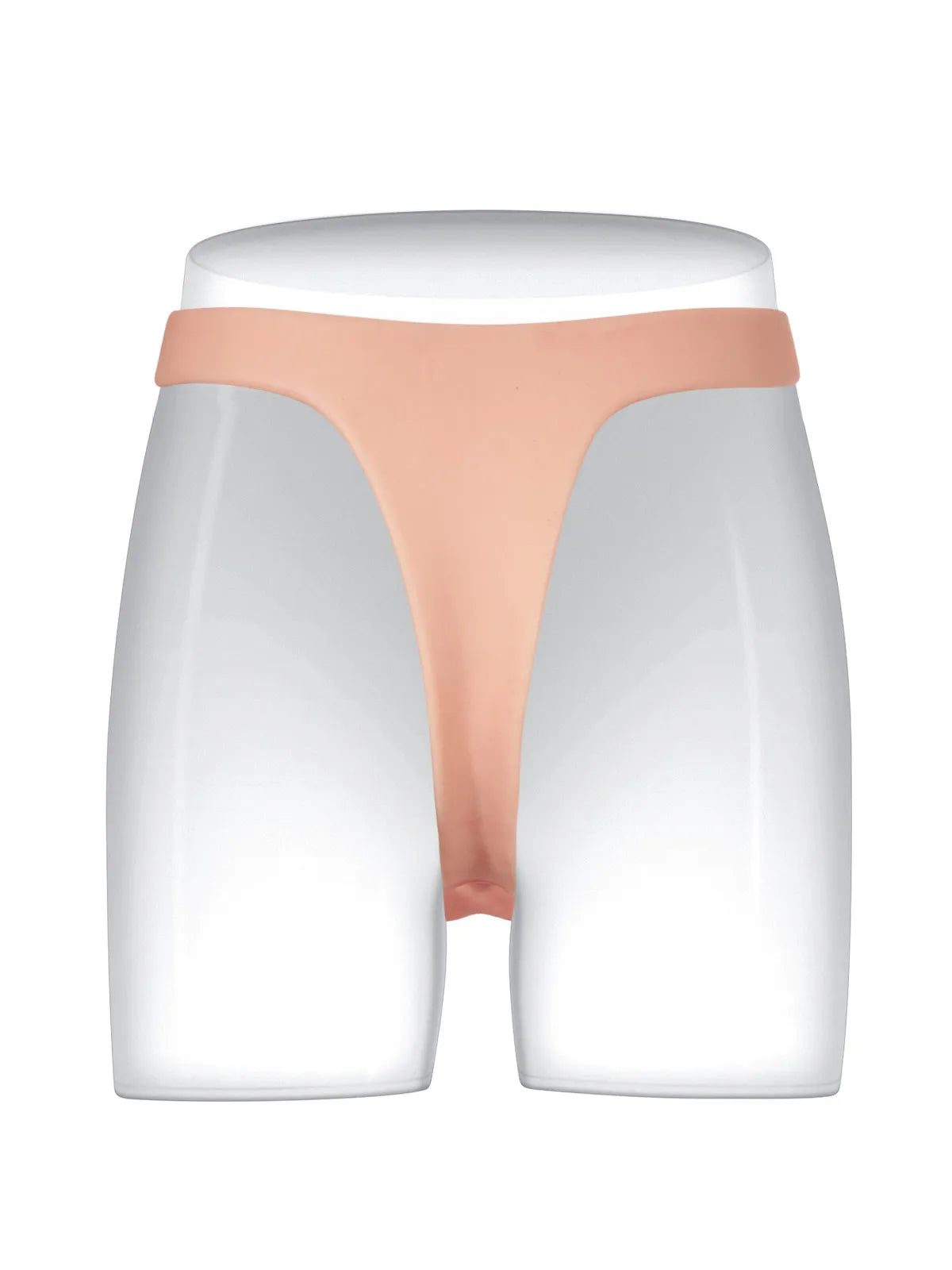 6.3" x 1.5" Slim Strap-On Dildo, Lightweight Silicone with Natural Feel