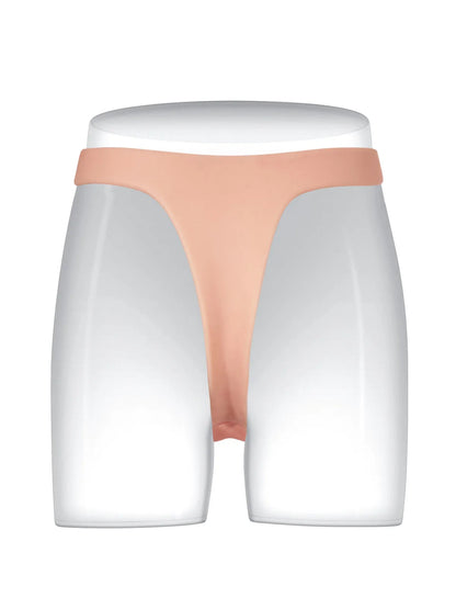 6.3" x 1.5" Slim Strap-On Dildo, Lightweight Silicone with Natural Feel