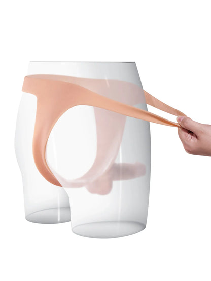 6.3" x 1.5" Slim Strap-On Dildo, Lightweight Silicone with Natural Feel