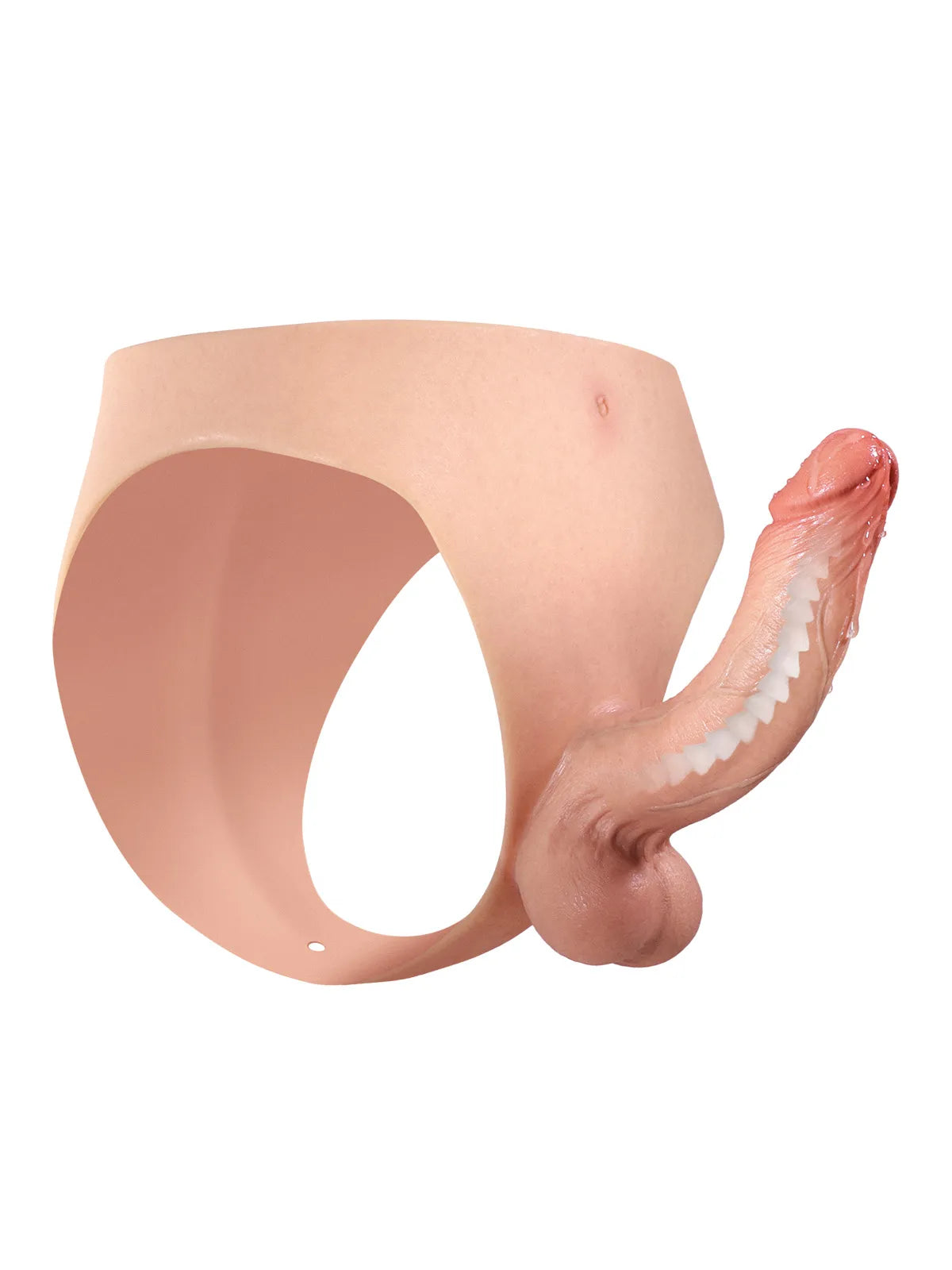 6.8" x 1.7" Wearable Solid Shaft Silicone Strap-On Dildo