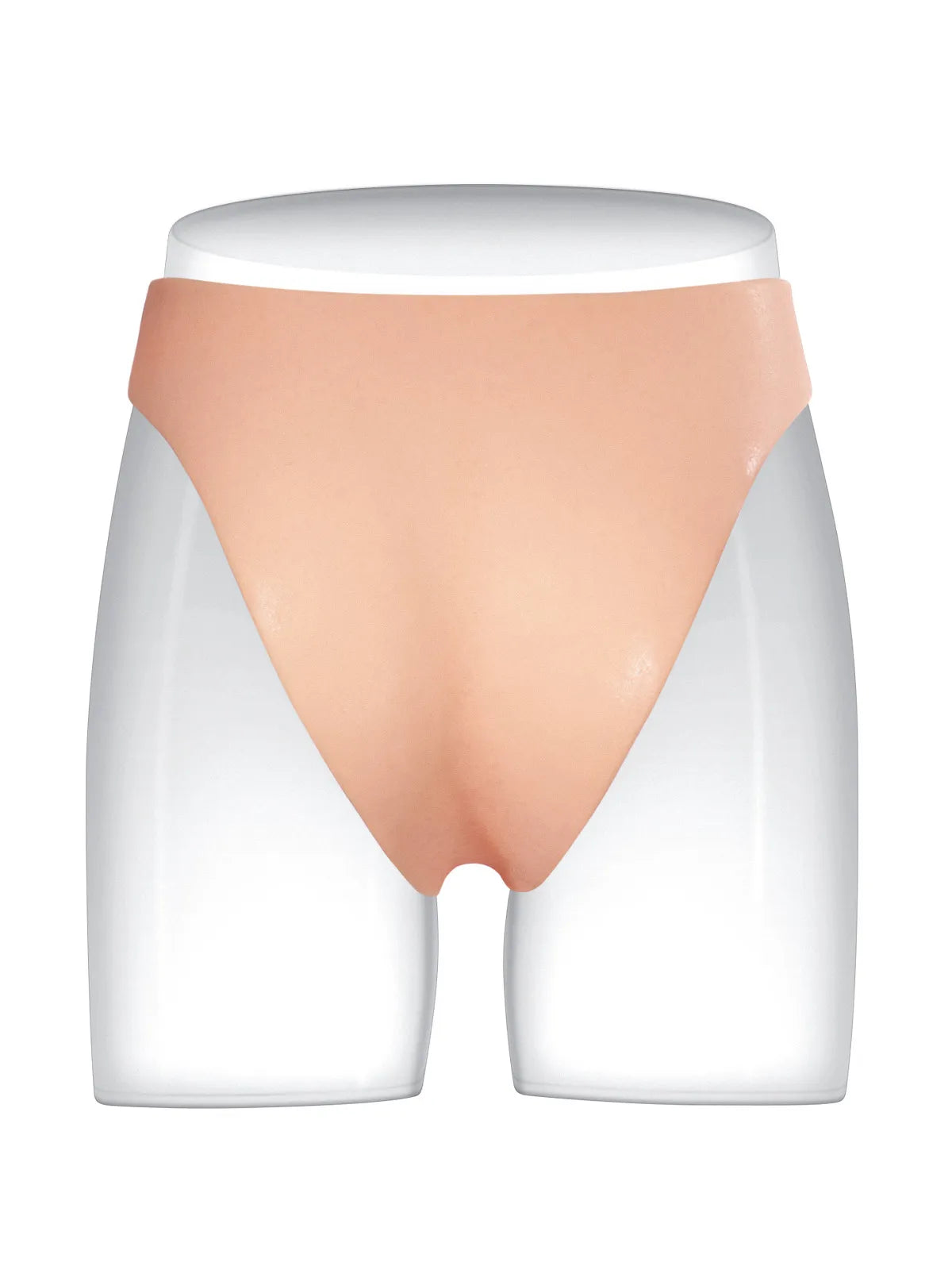 6.8" x 1.7" Wearable Solid Shaft Silicone Strap-On Dildo