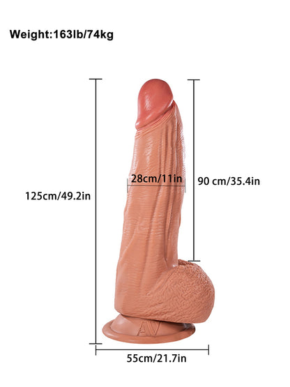 Atlas 49" x 11" Colossal Silicone Fantasy Dildo for Novelty Display