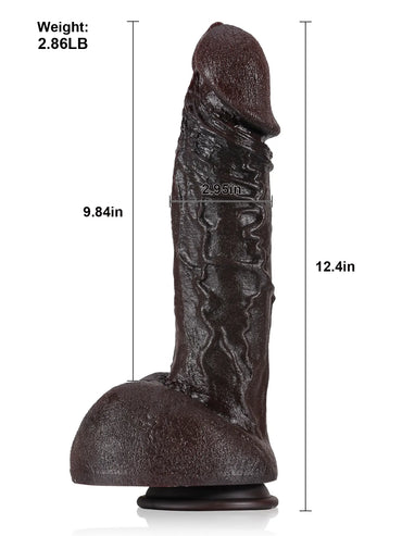 Big Anal Dildo 12" x 2.9" Ron 03