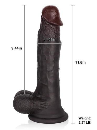 Chris 11.6" BBC Dildo | Realistic Balls & Suction for Beginners