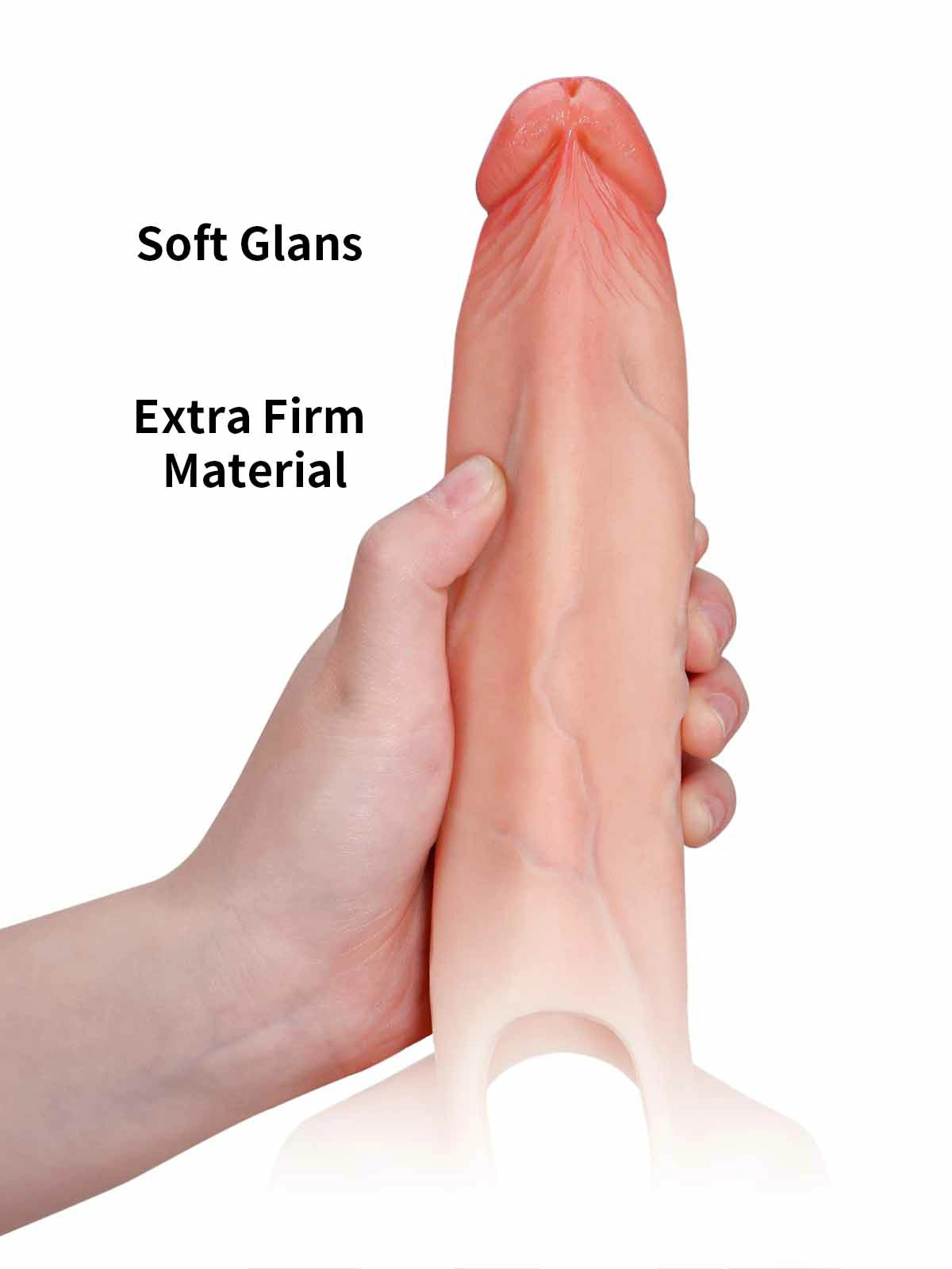 Emberfall 7.5" x 2" Hollow Strap-On Dildo & Penis Extension Sleeve