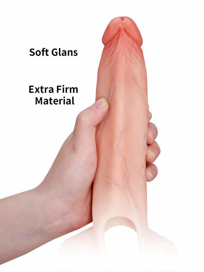 Emberfall 7.5" x 2" Hollow Strap-On Dildo & Penis Extension Sleeve