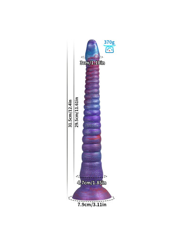 Eric 12.4" x 1.9" Large Fantasy Tentacle Soft Silicone Dildo