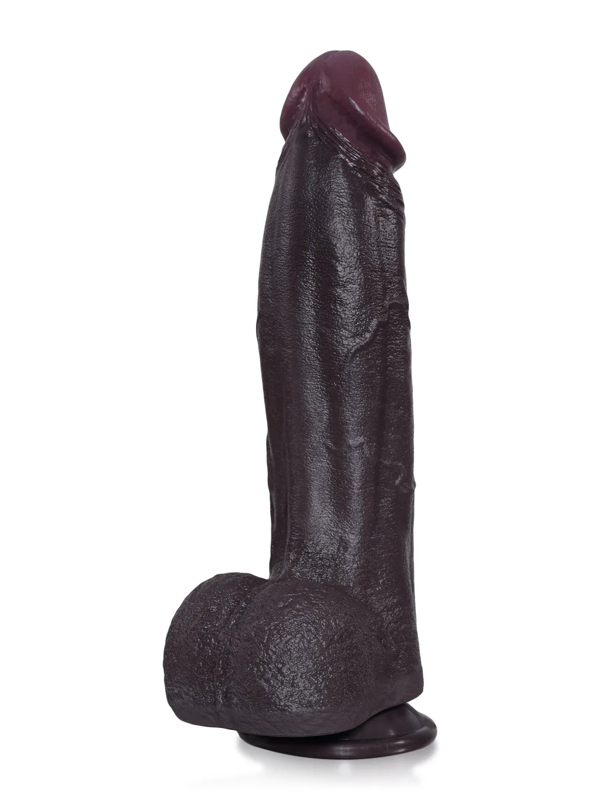 Henry 10.8" x 2.3" Thick Black Realistic Dildo with Tapered Head