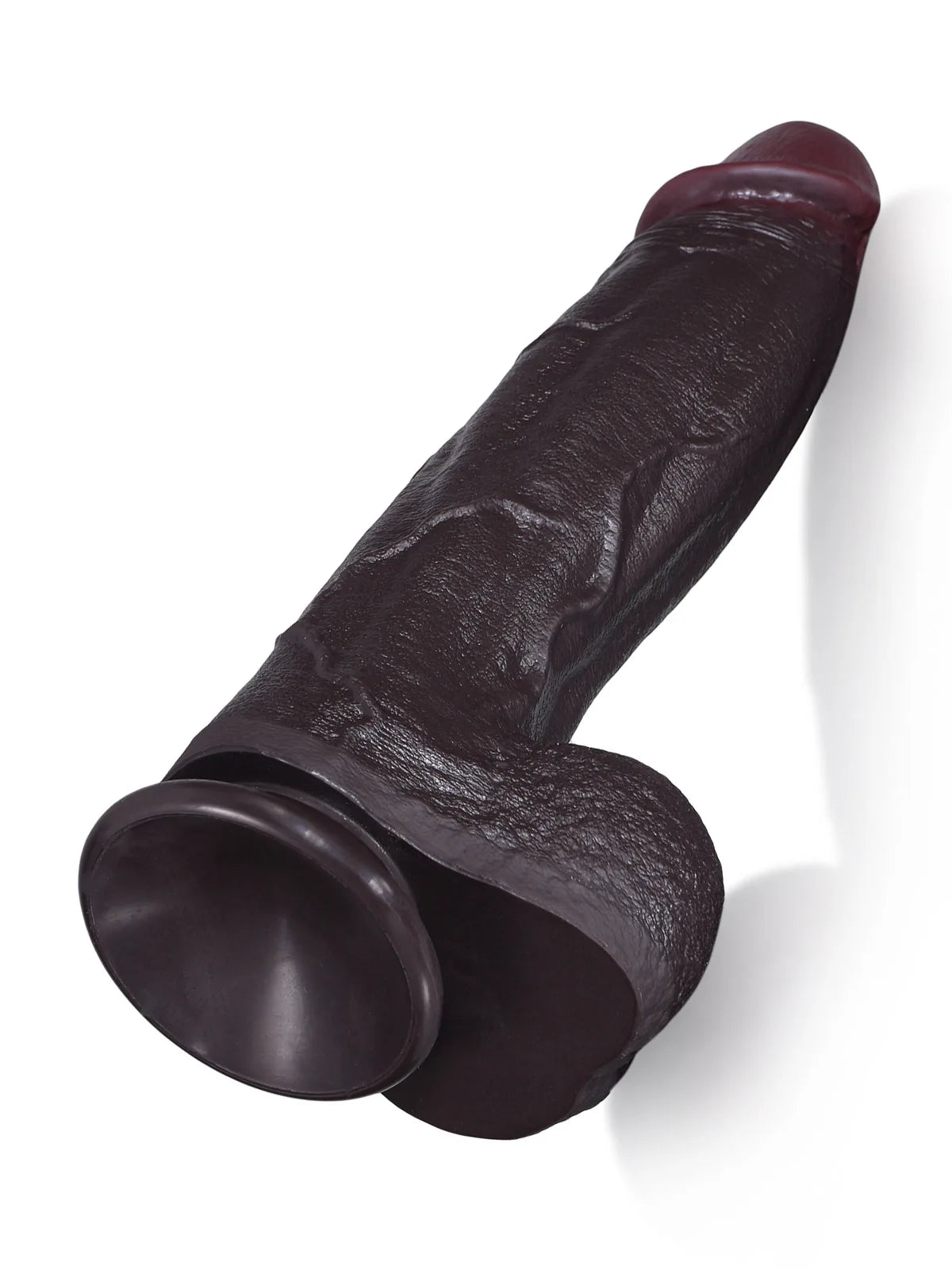 Henry 10.8" x 2.3" Thick Black Realistic Dildo with Tapered Head