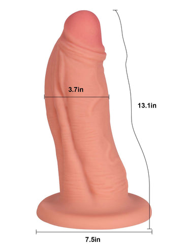 Jeremy 13.1" x 3.7" Goliath Thick Silicone Soft Dildo