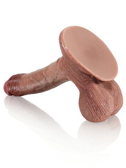 Jozef 9.6" x 1.8" Realistic Dildo with Squeezable Balls & Defined Head
