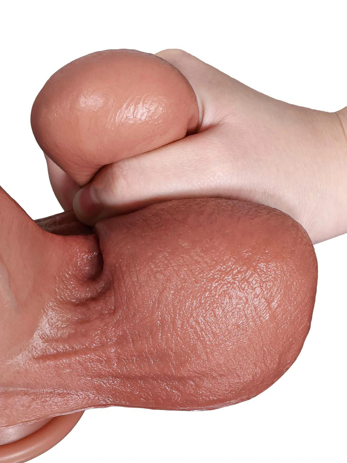 Marcus 10.5" x 2.4" Heavy Curved Realistic Dildo, Sliding Skin & Deep Ridge
