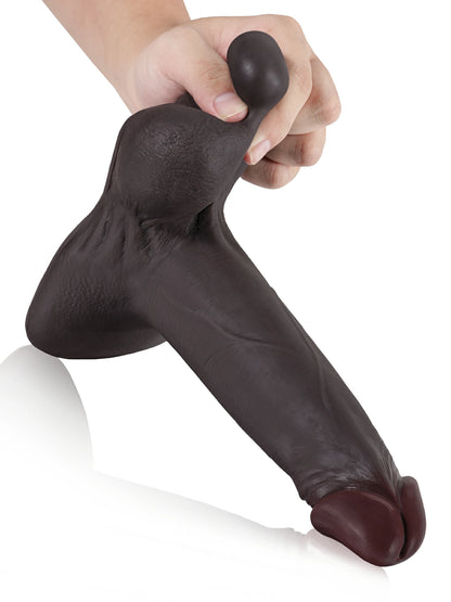 Lichtner 9.4" x 2" Realistic Dildo with Sliding Skin & Vac-U-Lock Base
