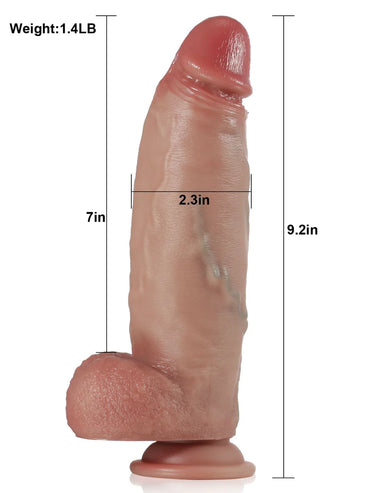 Nicholas 9.2" x 2.3" Thick Thrusting Vibrating Dildo