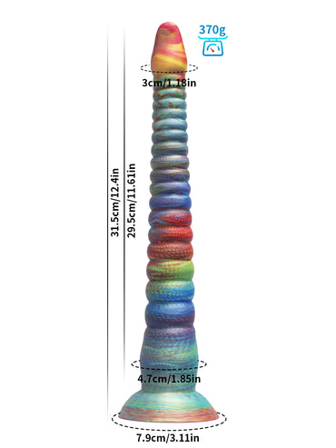 Philip 12.4" x 1.9" Giant Fantasy Soft Silicone Tentacle Dildo