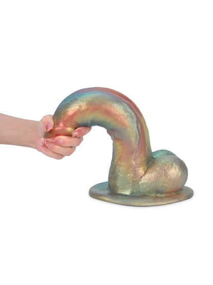 Raymond 12.3" x 2.8" Large Rainbow Fantasy Soft Silicone Dildo