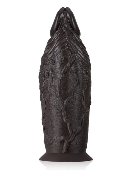 Sean 14.7" x 4.7" Giant Thick Black Dildo with Small Soft Glans-1