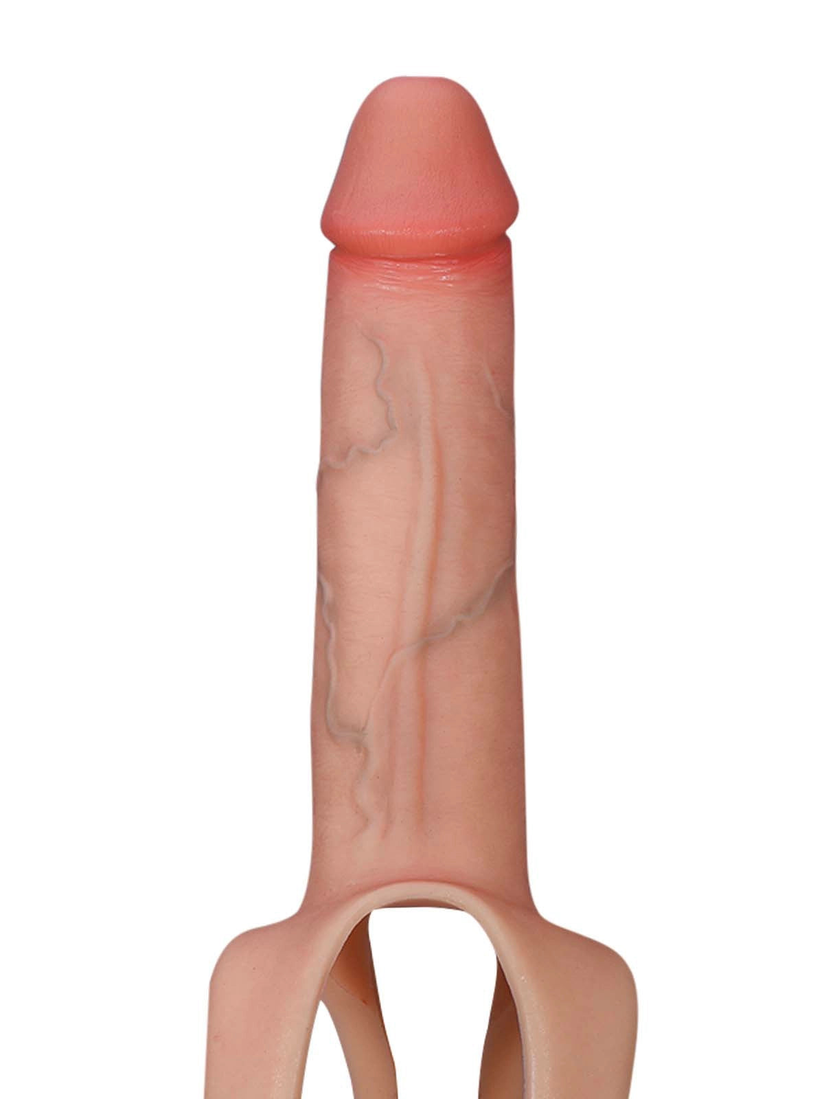 Seraphine 8.3" x 2.2" Realistic Hollow Strap-On Dildo & Extension Sleeve