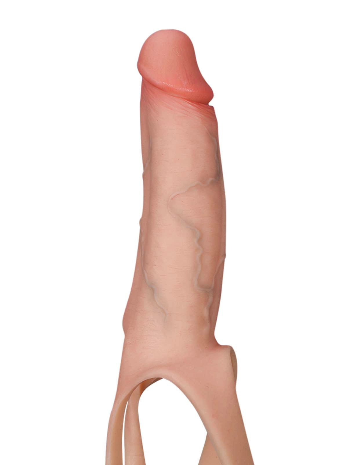 Seraphine 8.3" x 2.2" Realistic Hollow Strap-On Dildo & Extension Sleeve