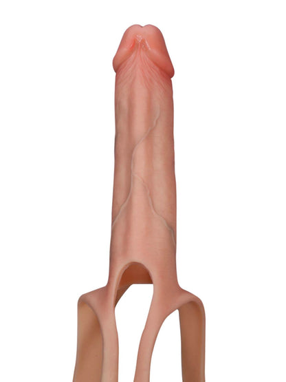 Seraphine 8.3" x 2.2" Realistic Hollow Strap-On Dildo & Extension Sleeve